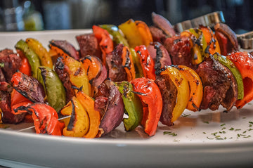 Veggie Loaded Beef Kabobs